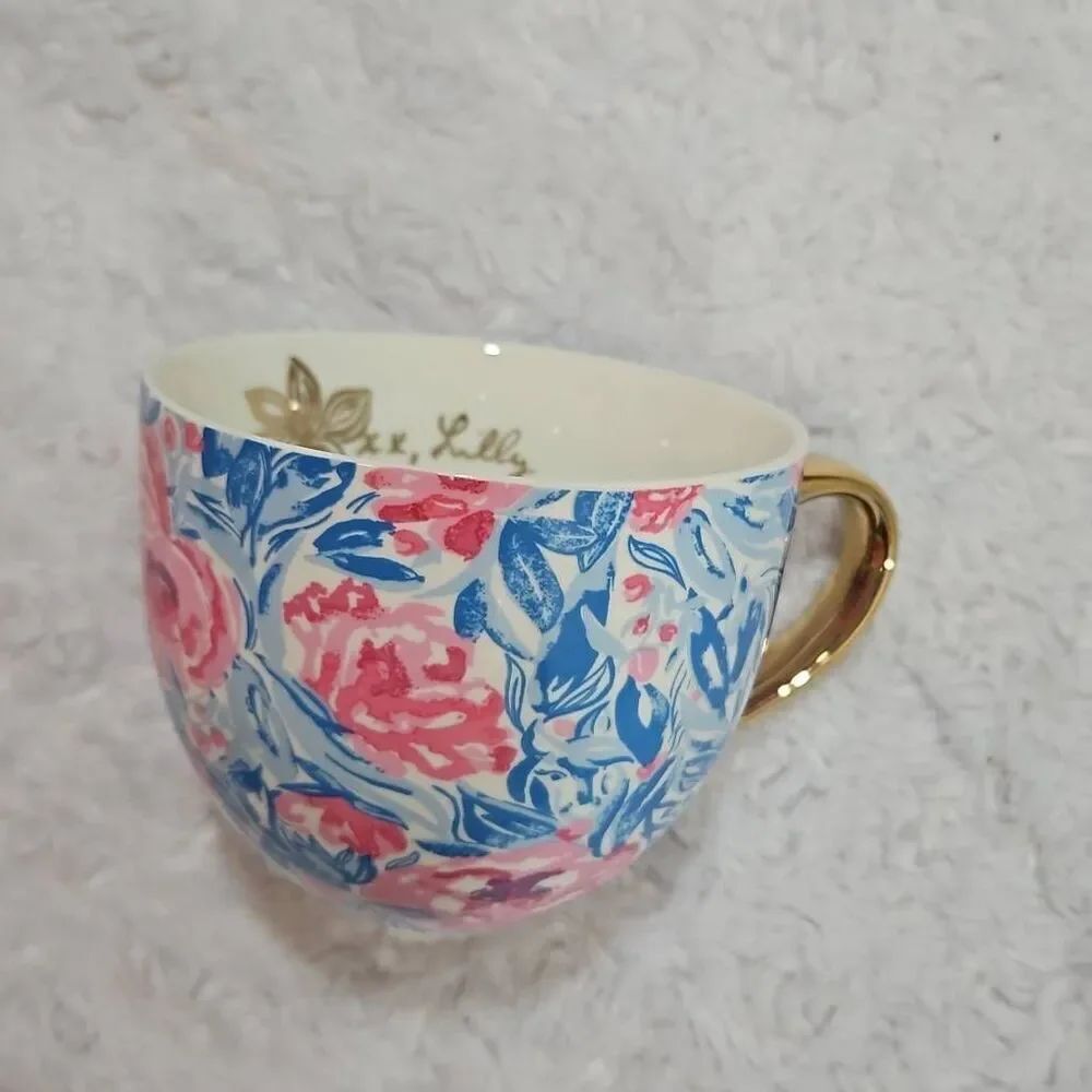 Ceramic Floral Mug Lilly Pulitzer My Little Peony 12 Oz Springtime Easter